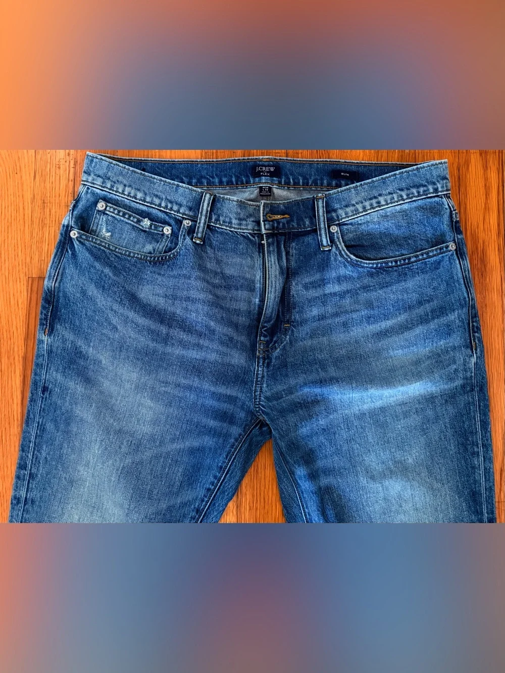 Jcrew’ Slimfit Light Faded Blue Jeans, Men’s 36x32